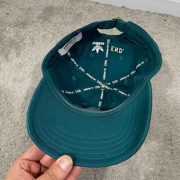 END X Adidas Three Bridges Trefoil Dad Hat Teal Green - Picture 6 of 8